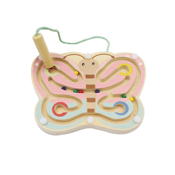 Wooden Magnetic Labyrinth Animal - Butterfly