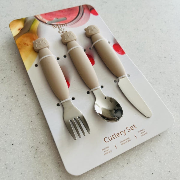 Mini & Me Cutlery Set - Almond