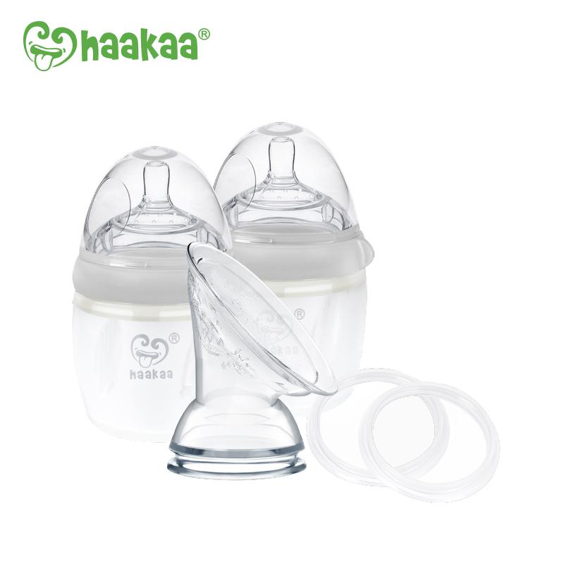 Haakaa Multifunction Silicone Gen 3 Pump & Bottle Pack | 160ml