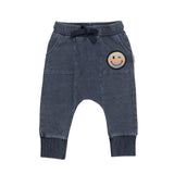 Rainbow Smiley Pocket Drop Crotch Pant