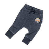 Rainbow Smiley Pocket Drop Crotch Pant