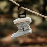 Fleecy Winter Booties - Grey Marle