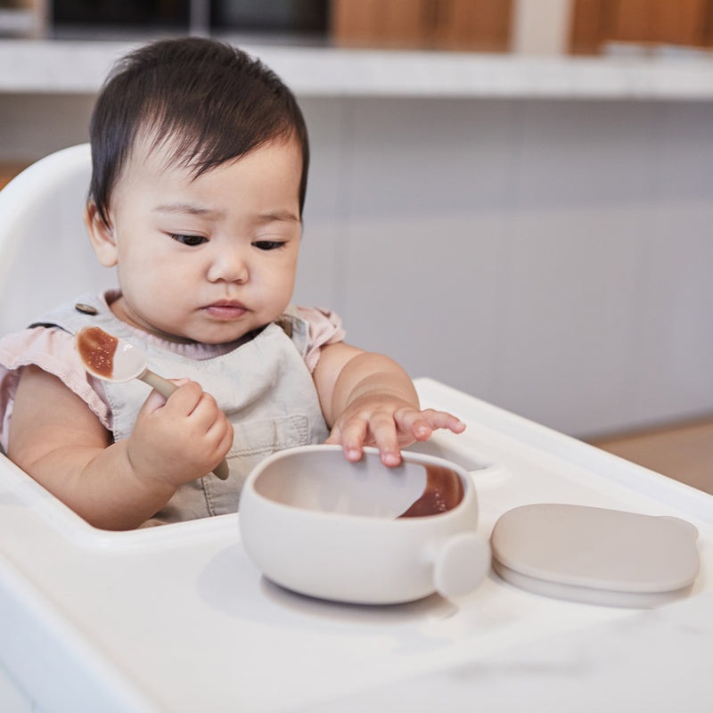 Silicone Bowl + Lid - Latte