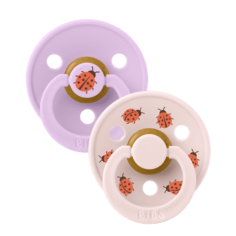 BIBS Pacifier - STUDIO Colour | Latex | Ladybug Violet Sky Mix