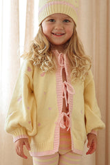Heart Tie Up Cardigan ✿ Pink Lemonade
