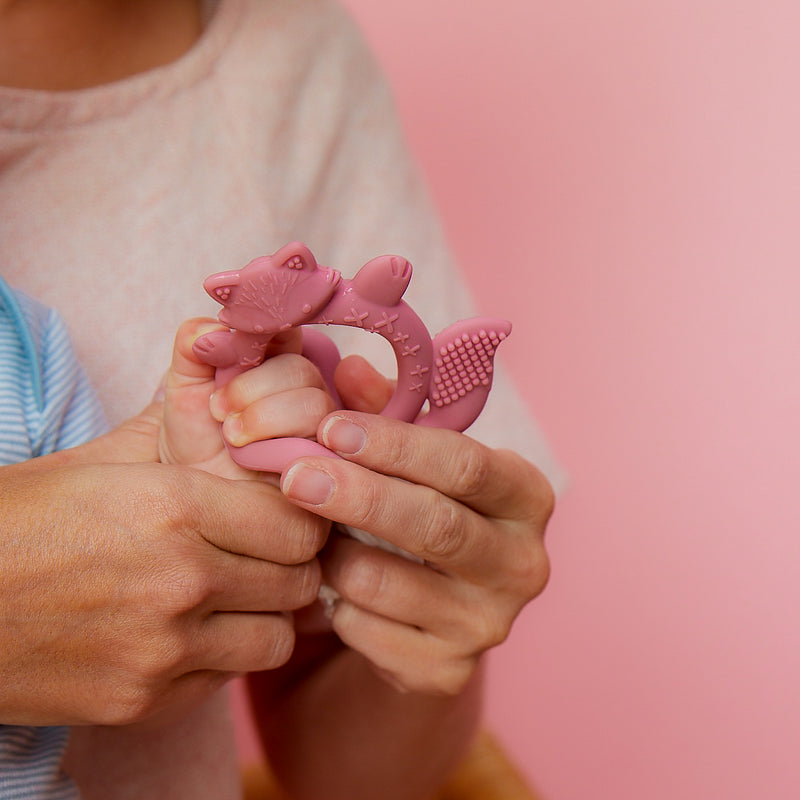 b.box Wrist Teether - Blush Fox