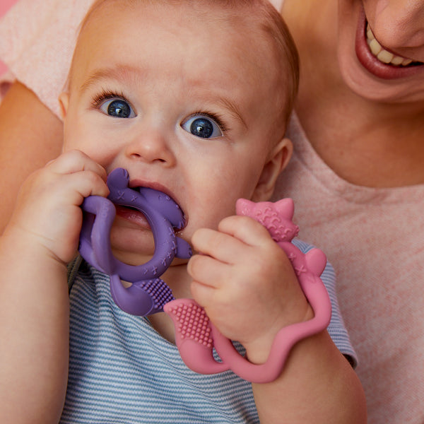 b.box Wrist Teether - Peony Fox