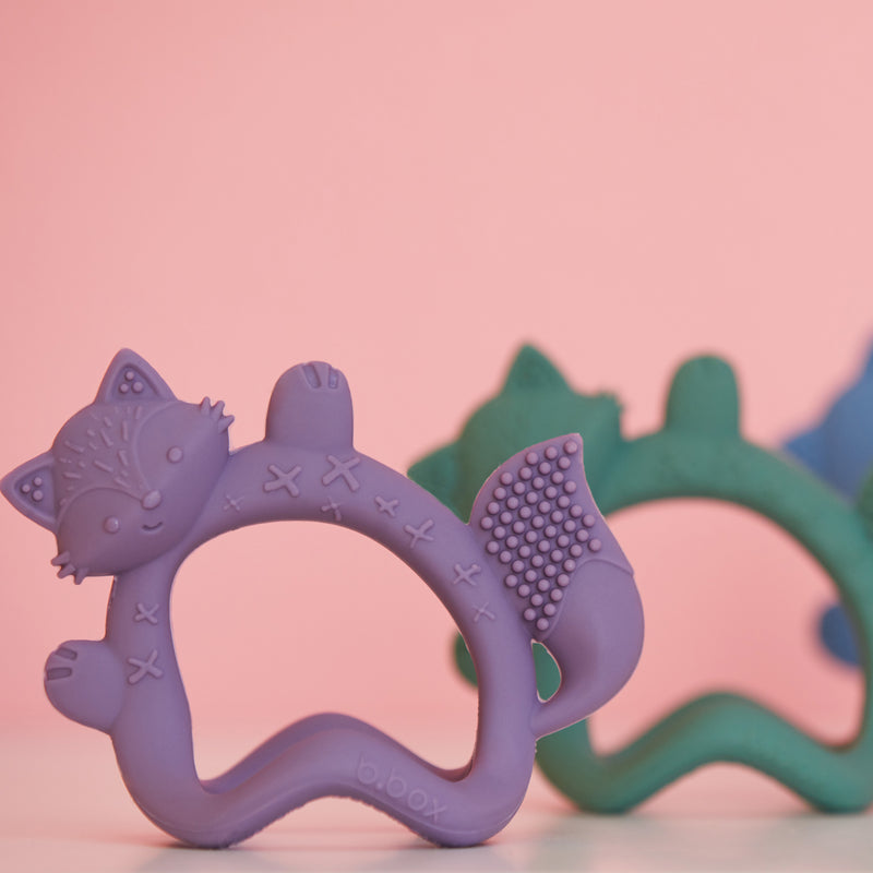 b.box Wrist Teether - Peony Fox