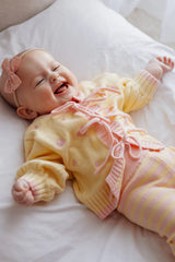 Heart Tie Up Cardigan ✿ Pink Lemonade