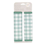 Reversible Harness Covers - Gingham Sage