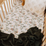 Snuggle Hunny Fitted Cot Sheet - Eucalypt