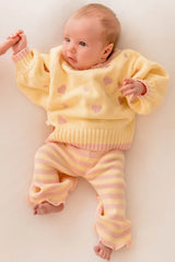 Heart Tie Up Cardigan ✿ Pink Lemonade