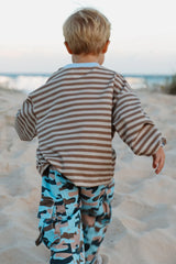 Stripe Long Sleeve Tee ✿ Stone