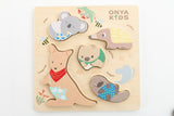 Wooden Aussie Animal Puzzle (Stacking Toy)