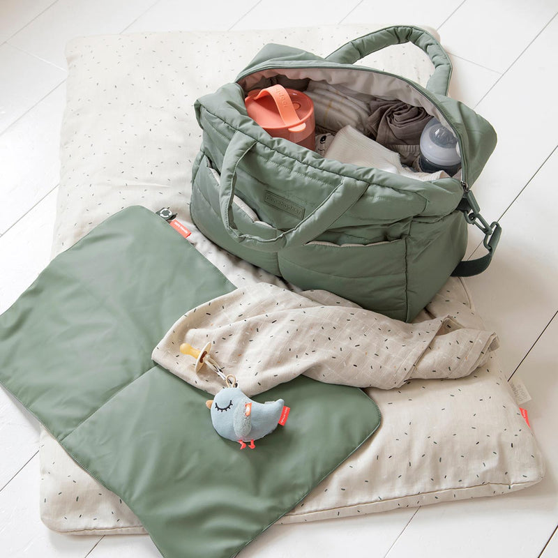 Done By Deer Quilted Changing Bag - Green