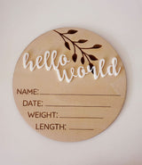Hello World - Birth Announcement