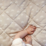 Reversible Quilted Cot Comforter - Happy Sloth