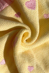 Heart Tie Up Cardigan ✿ Pink Lemonade