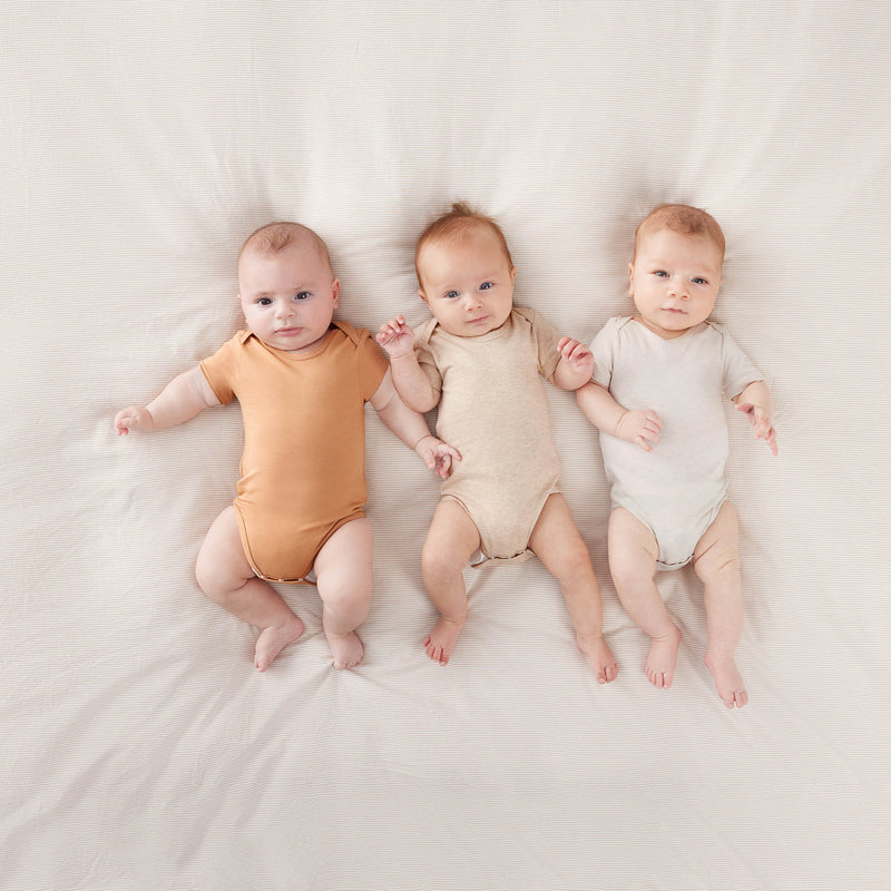 Bodywear 3-Pack Short Sleeve Bodysuits Neutral 0.2 Tog
