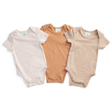 Bodywear 3-Pack Short Sleeve Bodysuits Neutral 0.2 Tog