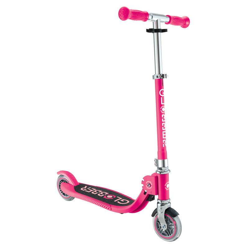 Globber FLOW FOLDABLE JUNIOR with Lights - Pastel Pink/Fuchsia