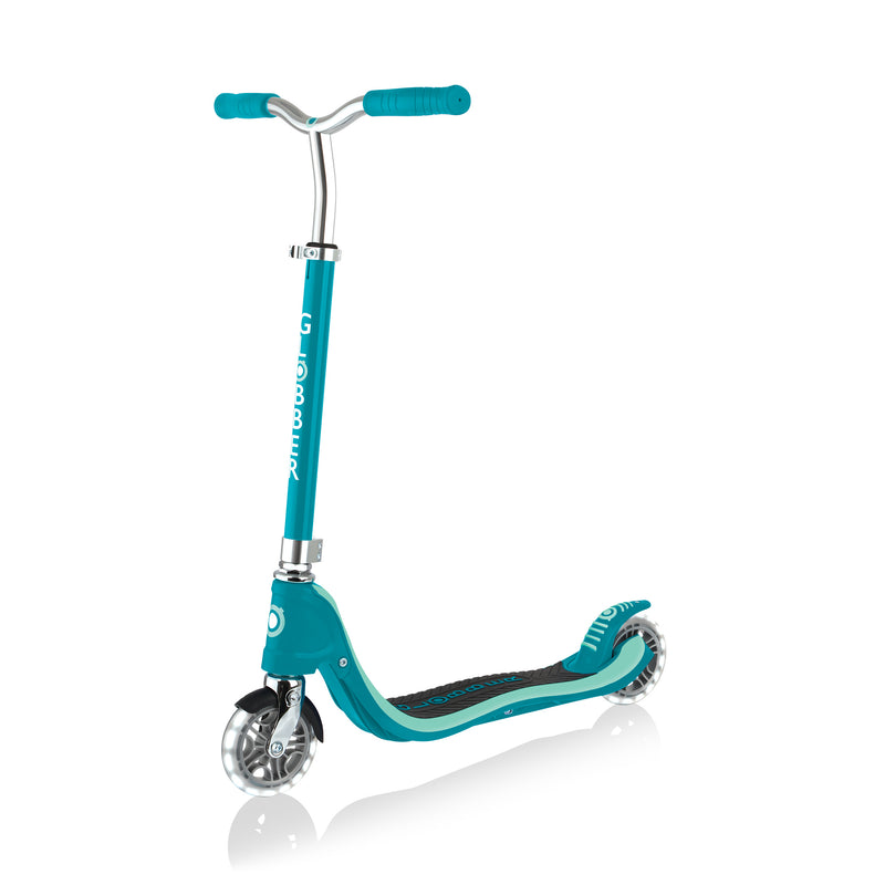 Globber FLOW 125 Scooter with light up wheels - Teal