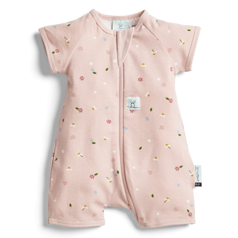ergoPouch Layers Short Sleeve - Daisies | Tog 0.2