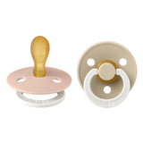BIBS Pacifier - Symmetrical | Latex | Night Glow | Blush/Vanilla