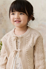 Jamie Kay Josephine Cardigan - Light Oatmeal Marle