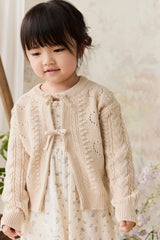Jamie Kay Josephine Cardigan - Light Oatmeal Marle