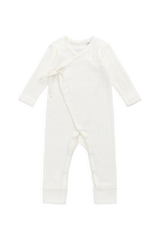 Jamie Kay Organic Cotton Estelle Onepiece - Sweet Heart Pointelle Parchment