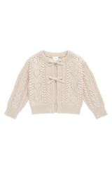 Jamie Kay Josephine Cardigan - Light Oatmeal Marle