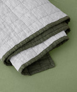 Quilted Coverlet Hunter Stripe - Cot
