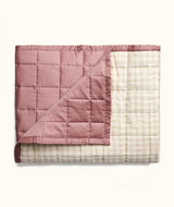 Quilted Coverlet Rosy Gingham - Cot