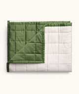 Quilted Coverlet Hunter Stripe - Cot