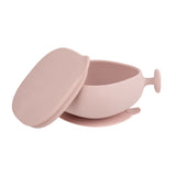 Silicone Bowl + Lid - Blush