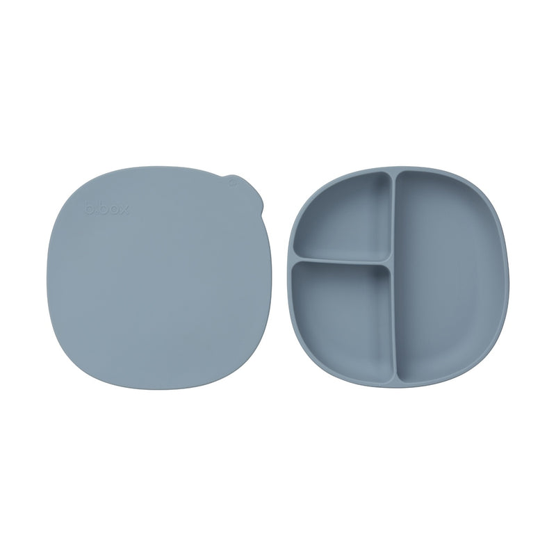 Silicone Plate + Lid - Ocean