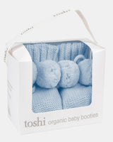 Organic Booties Yummy Bluebell