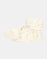 Organic Booties Yummy Cream