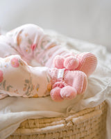 Organic Booties Yummy Misty Rose