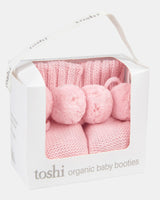 Organic Booties Yummy Misty Rose