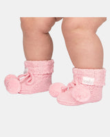 Organic Booties Yummy Misty Rose
