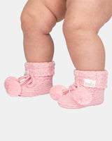 Organic Booties Yummy Misty Rose