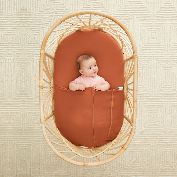 ergoPouch Bassinet Tuck Sheet - Rust | Tog 0.2/1.0