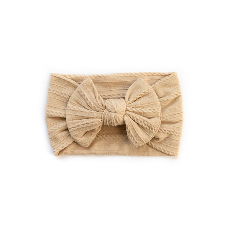 Mod & Tod Cable Bow Headband - Wheat