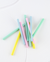Silicone Straw Set: Strawberry