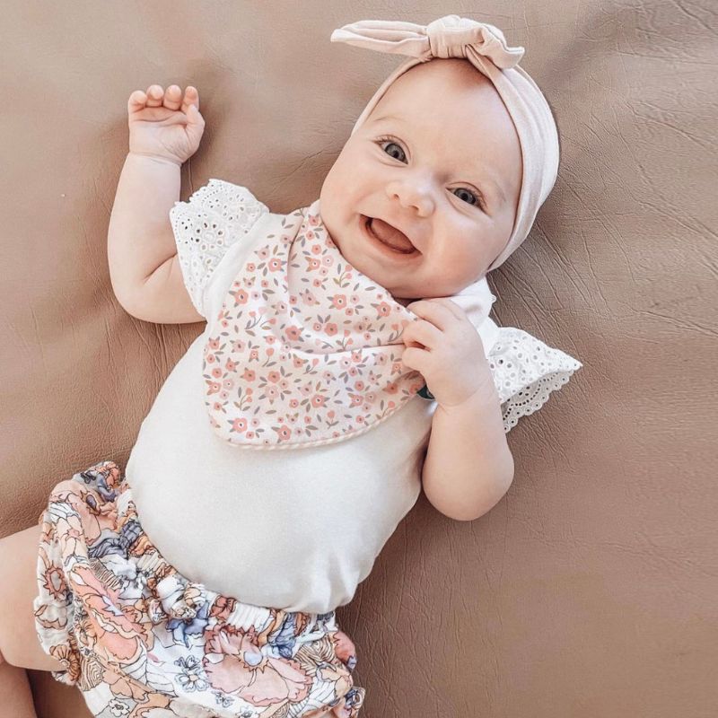 Bandana Bibs 2pk - Floral Bouqet