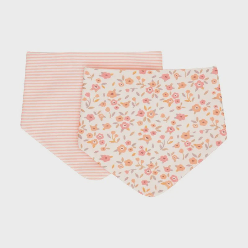 Bandana Bibs 2pk - Floral Bouqet