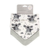 Bandana Bibs 2pk - Koala Grey