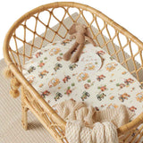 Bassinet Sheet / Change Pad Cover - Diggers & Tractors
